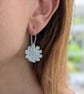 Silver Poppy Seed Head Earring - Botanical Silver Earrings - Handmade in UK - Image 3