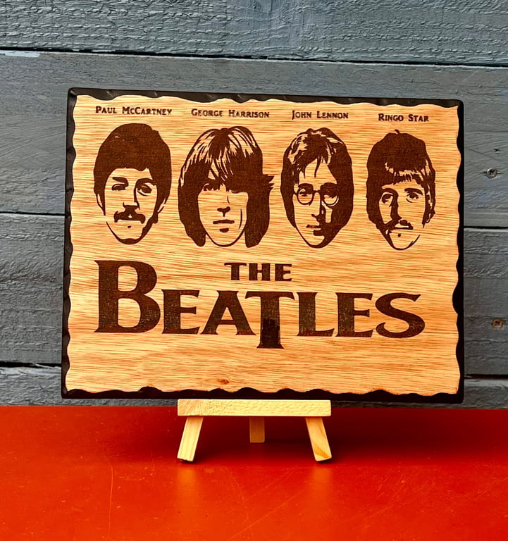  The Beatles inspired bespoke handmade wooden plaque