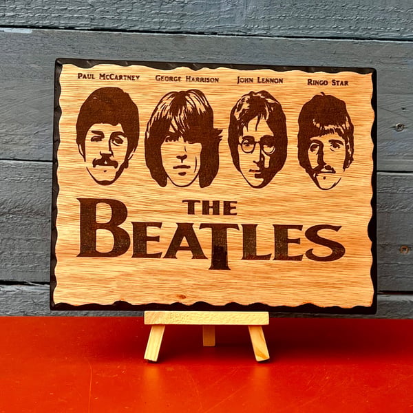  The Beatles inspired bespoke handmade wooden plaque