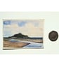 Original ACEO Miniature Watercolour Painting St Michaels Mount Marazion Cornwall - Image 3