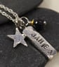 Personalised silver charm necklace -  - Image 2