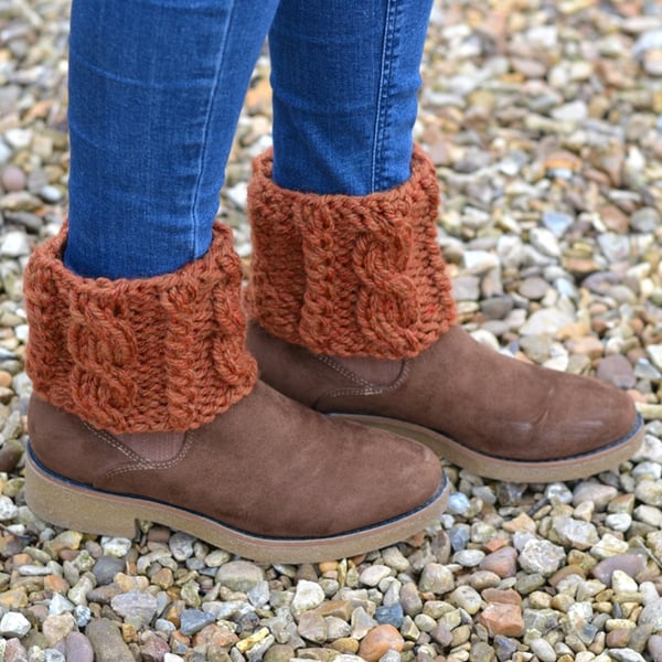  Boot Topper Cuffs Copper Cable