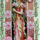 Fairy Princess - Hand Crafted Decoupage Greeting Card - Blank - 3182