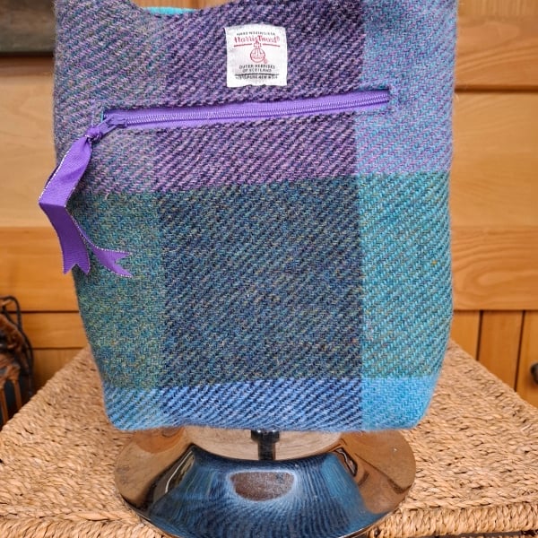 Tweed squares bag