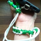 Mobile phone paracord safety wriststrap 