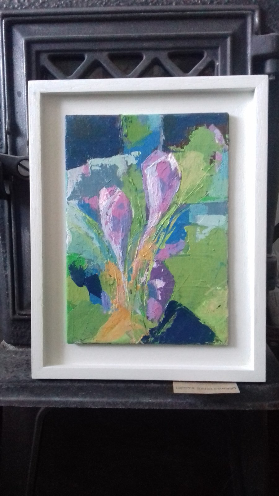Crocus Moden abstract flowers painting 