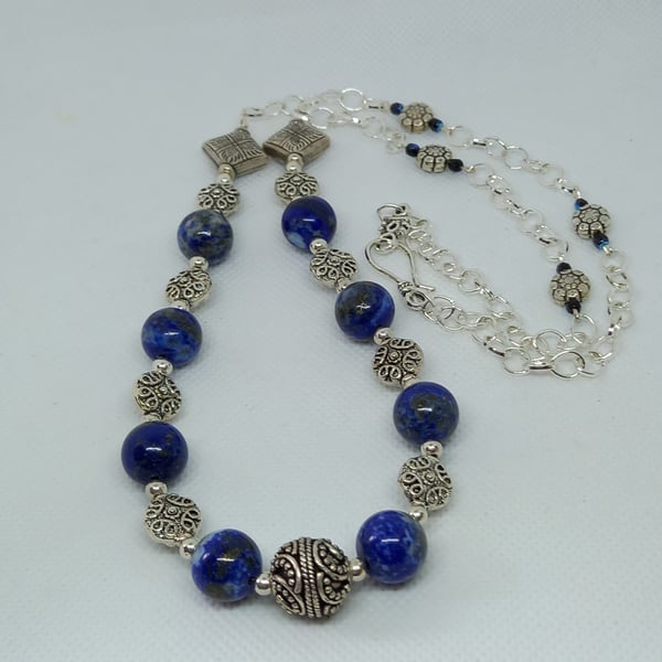 Lapis Long Necklace