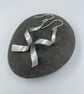 spiral dangly earrings in silver aluminium - Image 4