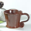Russet Red Cups Pottery Espresso coffee Stoneware Handthrown Cups Mugs