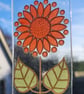 Stained Glass retro flower suncatcher - Image 3