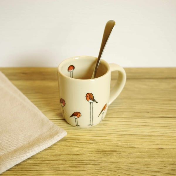 Small Mug - Robins (Long Legs)