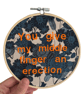 Take Your Meds - 6" Embroidered Hoop Wall Art