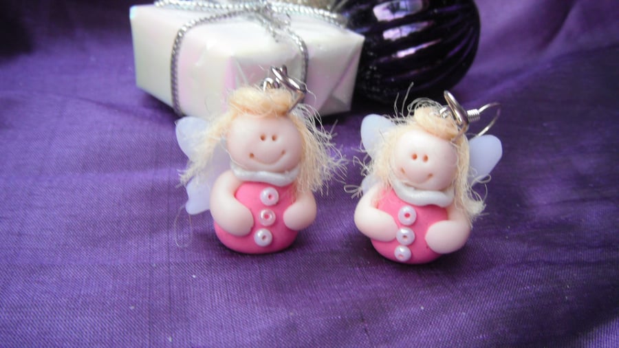 Christmas Novelty Fimo Earrings ANGEL