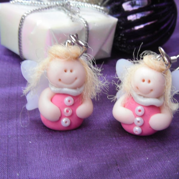 Christmas Novelty Fimo Earrings ANGEL