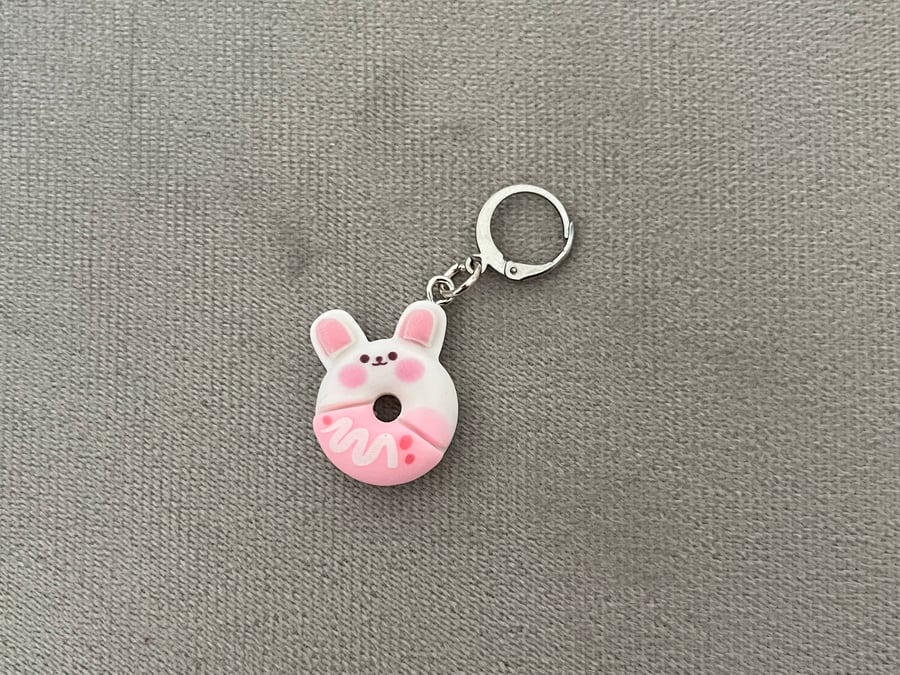 Donut Rabbit Bakery Stitch Marker Progress Keepers for Knitting Crochet