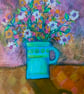 Flower Jug, Blank Greetings Card