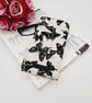 Cream and black butterfly fabric glasses case . - Image 6