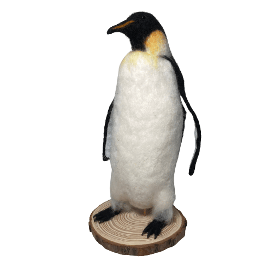 Needle felted Emperor penguin