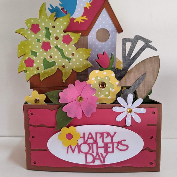 Mothers Day Garden Box Pop Up Card