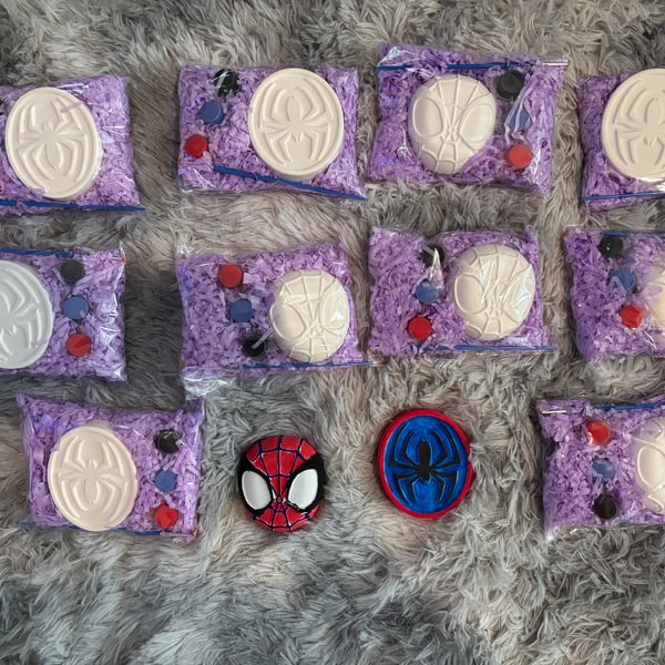 10 Spider-Man Craft Kits: Set of 10 Painting Party Favors