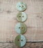 Buttons, handmade pottery buttons, set of 4 - Image 6