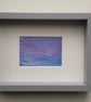 Sea & Sky Fragment, an original framed abstract ACEO painting - Image 3