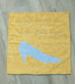 Fairytale Quilted Cushion Cover with Appliqué slipper. - Image 2