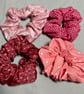 Set of four hair scrunchies