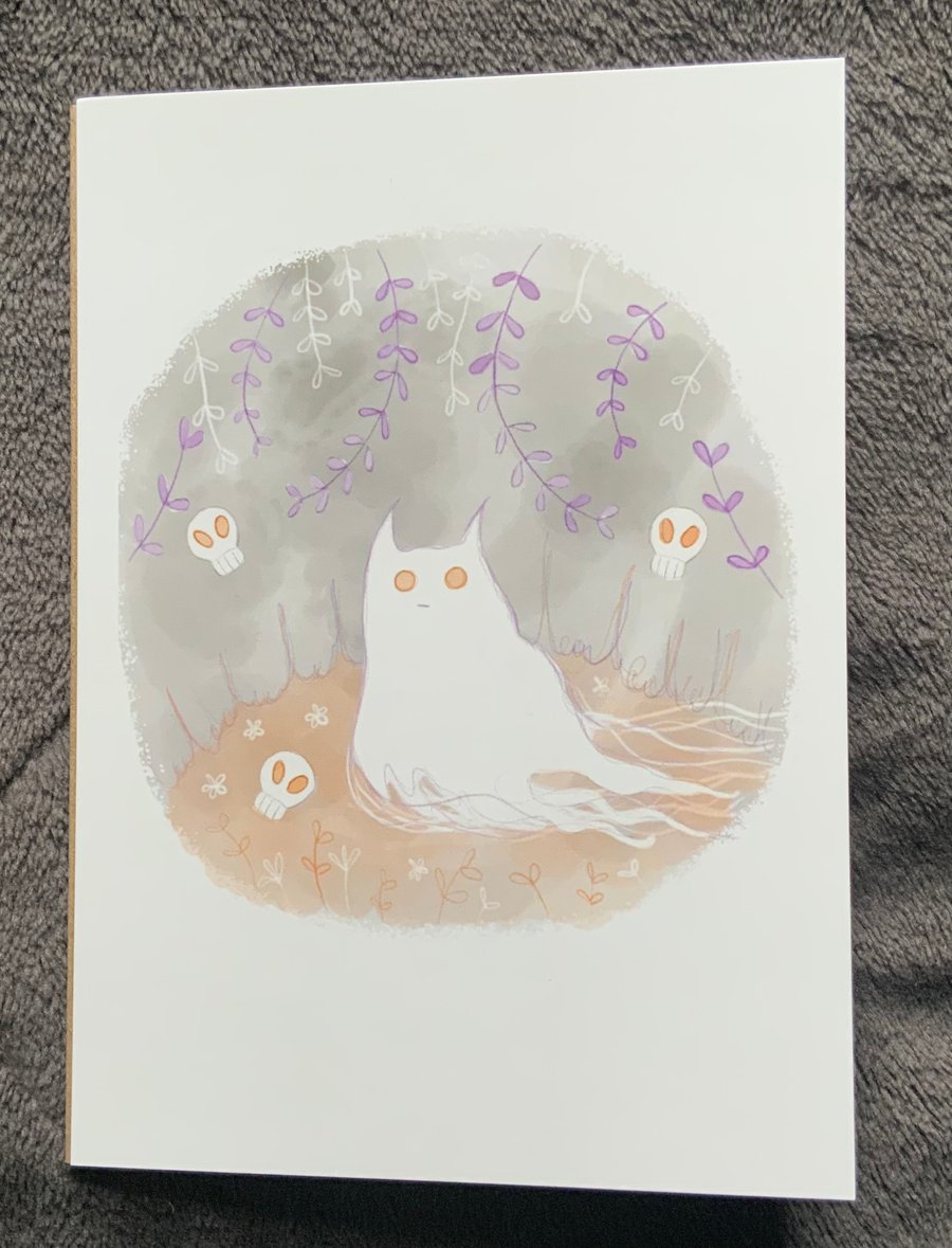 Ghost Cat, A6 Card