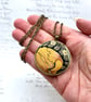 Tulip pendant fabric button William Morris anniversary gifts - Image 3