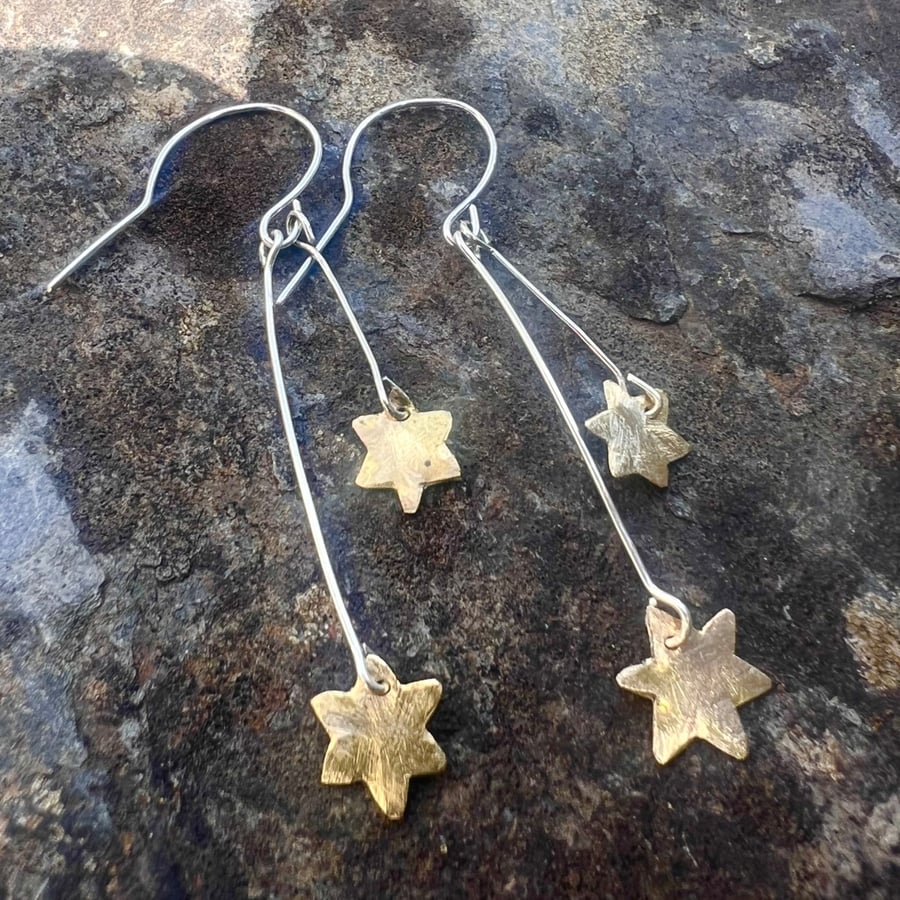 Shooting  Stars Dangle  Earrings