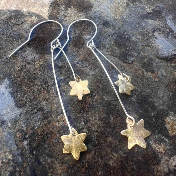 Shooting  Stars Dangle  Earrings