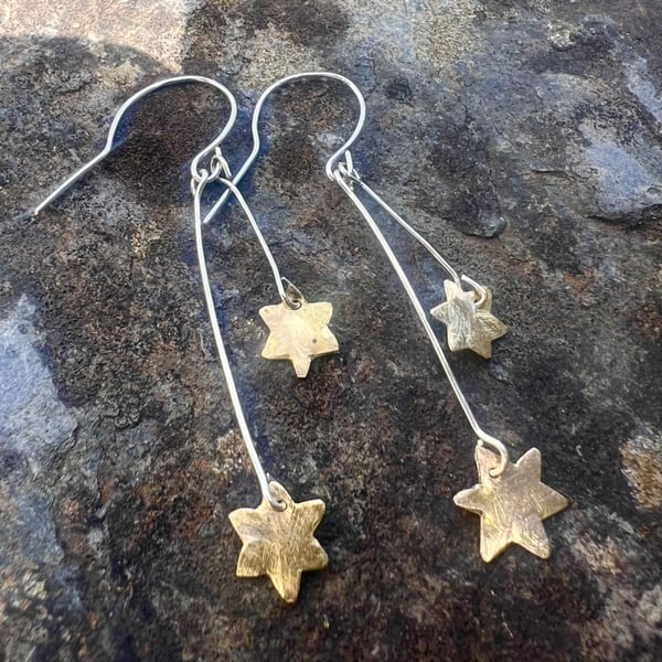 Shooting  Stars Dangle  Earrings