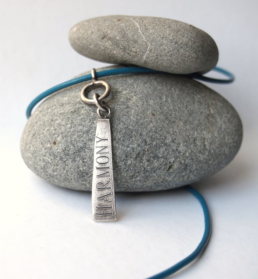  Harmony Inspiration Necklace  (Leather Cord)