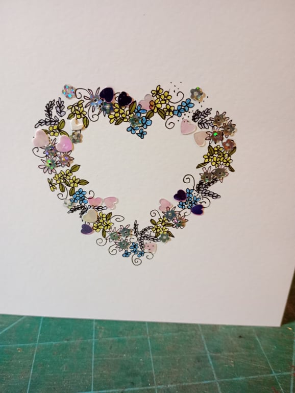 Love heart card