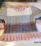 Designer Baby Girl's Hand Knitted Jacket & Booties Set  9-18 mths size ONE OFF - Image 6