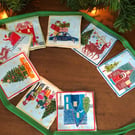 Handmade Christmas Bunting Garland Christmas bunting Christmas Garland Christmas