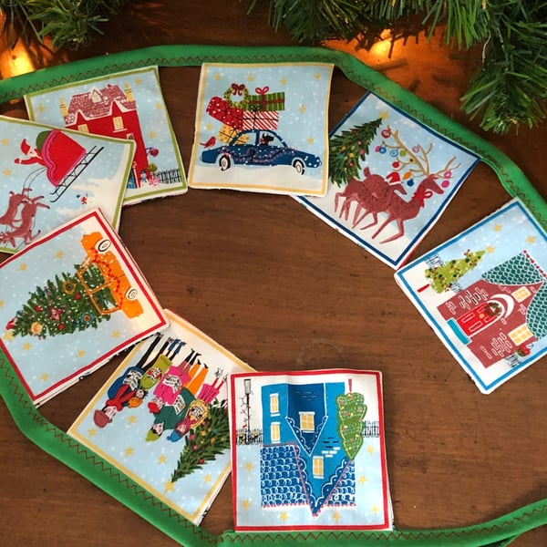 Handmade Christmas Bunting Garland Christmas bunting Christmas Garland Christmas