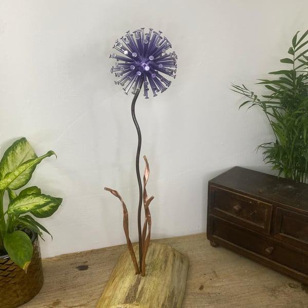 Purple Dandelion Home Decor