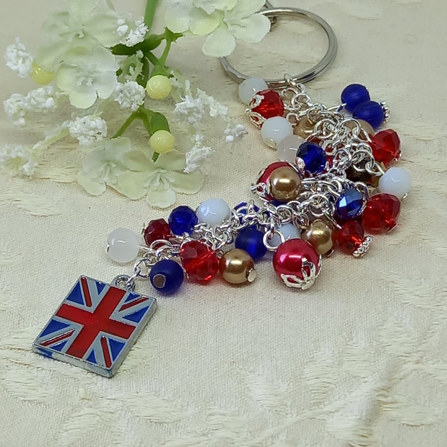 Union Jack Bag Charm and Keyring