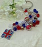 Union Jack Bag Charm and Keyring - Image 1
