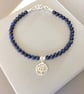 Lapis Lazuli Sterling Silver Tree of Life Charm Bracelet - Image 4