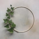 Paper ivy wall hoop