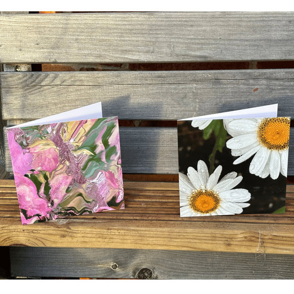 Blank Cards made from original artists photos - Fiesta and Winter Pond