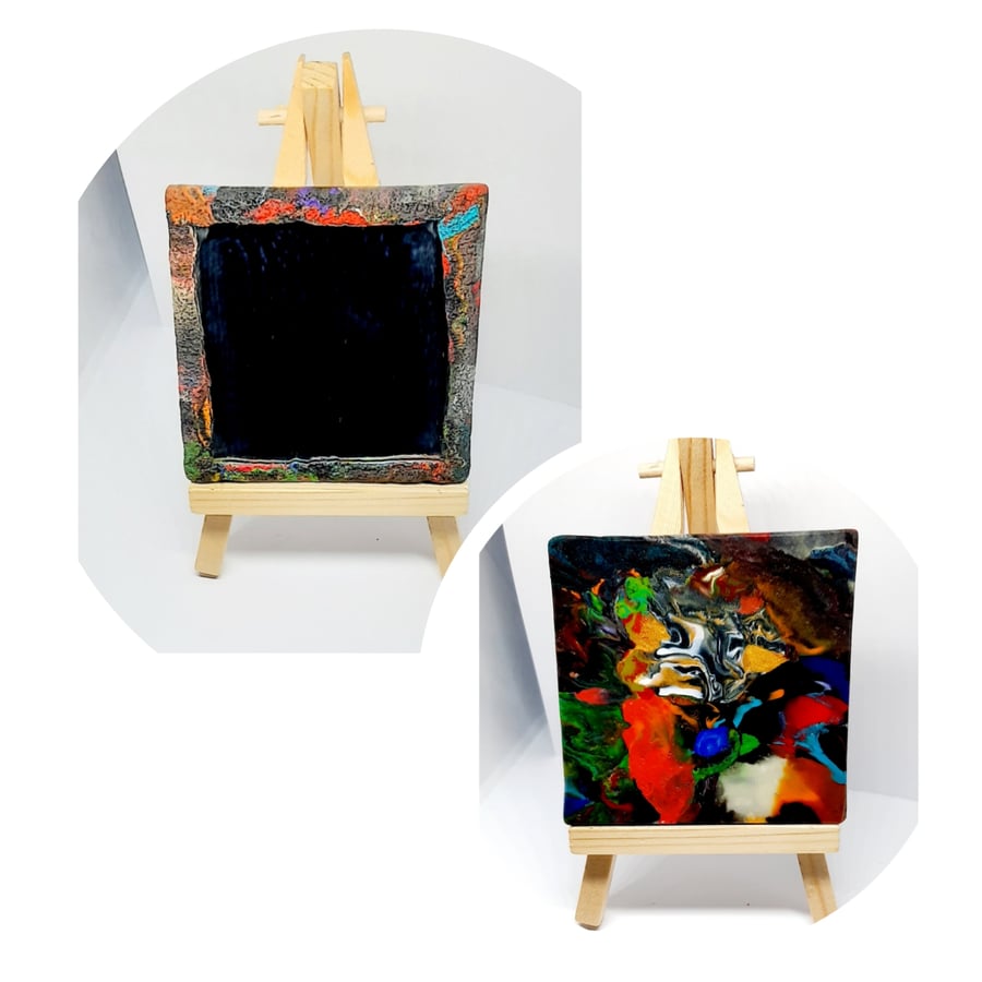 Abstract polymer clay art