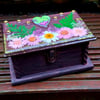 Wooden Treasure Style Trinket Jewellery Box zombie heart emo punk spooky gothic