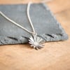 Flower Necklace Handmade from Sterling Silver