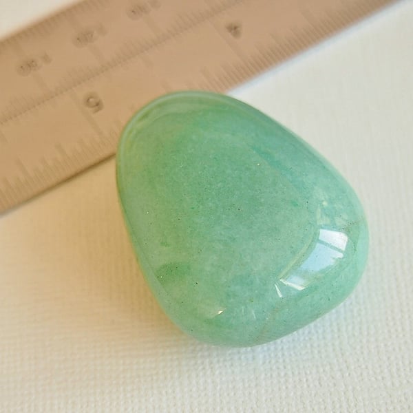 Green Aventurine Chunky Top Drilled Pendant Bead