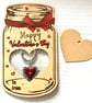 Valentine’s Day gift heart with cross keyring birthday gift