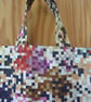 Fun geometric tote bag.  Shopping bag. Book bag - Image 3